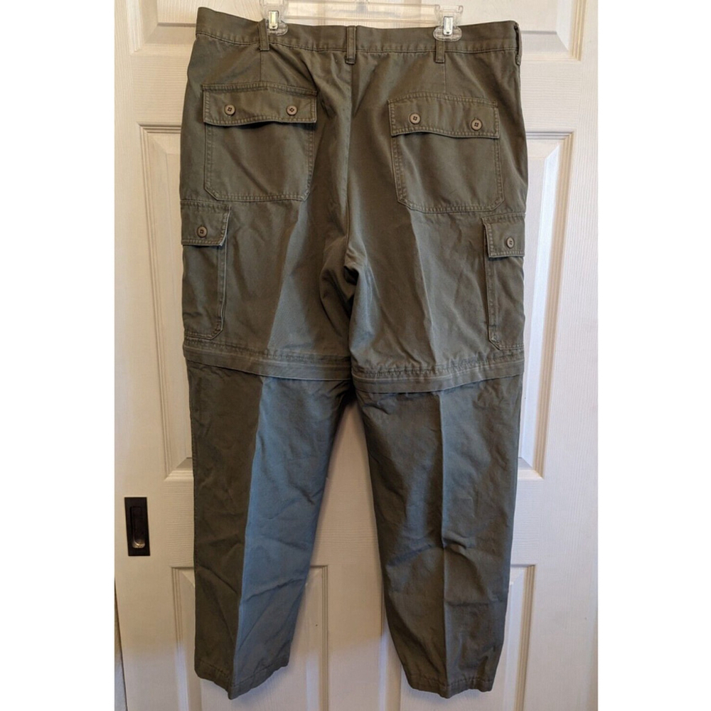 Cabelas Pants Mens 40 Outdoor Convertible Pants to Shorts Brown Hiking Cargo - Picture 2 of 11